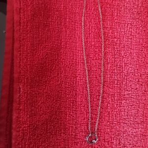 Silpada necklace w/cubic zirconia stone